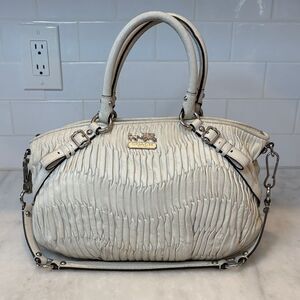 Coach Madison Sophia Gathered Leather Convertible Satchel